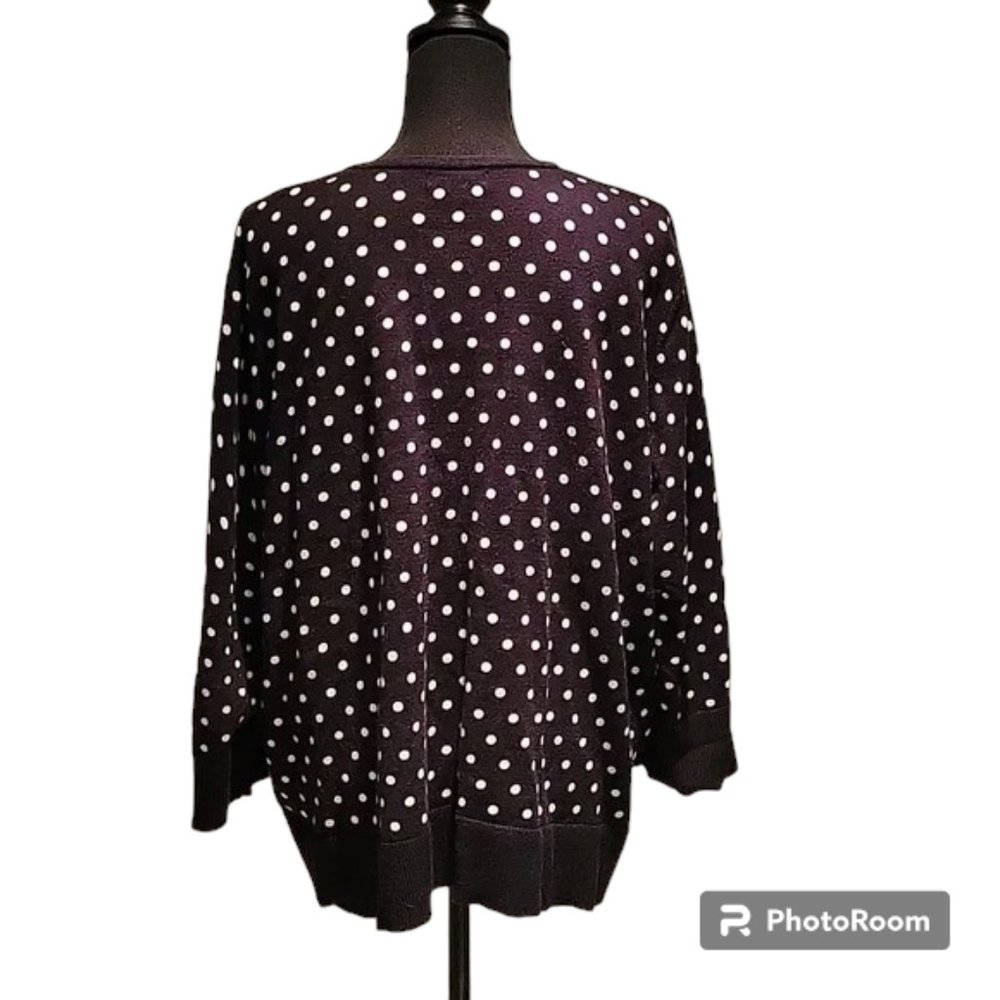 Nue Options Polka-dot Cardigan, 2X - Picture 6 of 10